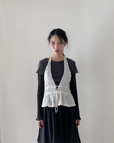 泡泡紗繞頸背心 ( 2色 )7