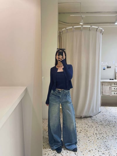 刷痕感細節丹寧褲 ( 少量現貨 )9