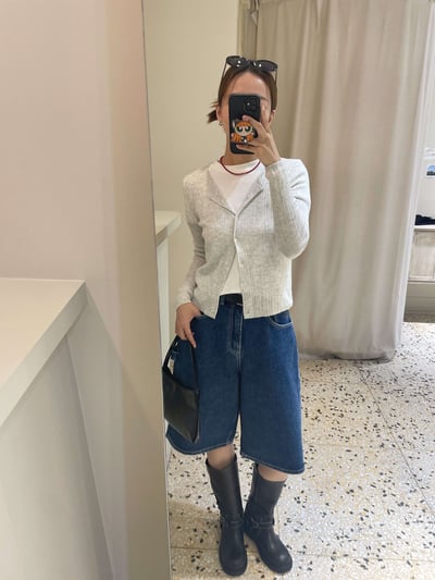 仿舊感釦環中筒靴11