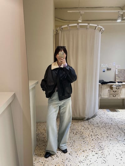 可拆毛毛領質感皮夾克6