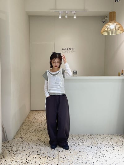 U領短袖上衣 ( 6色 )10