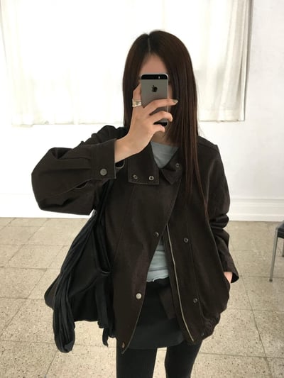 入秋立領夾克 ( 2色 )17