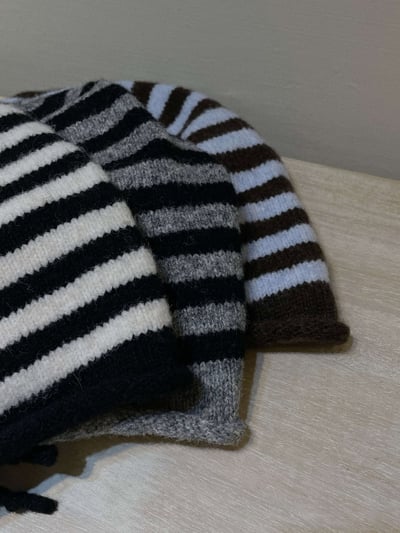 羊毛條紋堆堆帽 ( 5色 / 少量現貨 )23