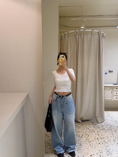 法式5分袖兩穿棉TEE ( 4色 )17