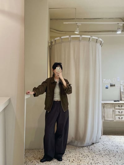 薄料繭型褲 ( 3色 )7