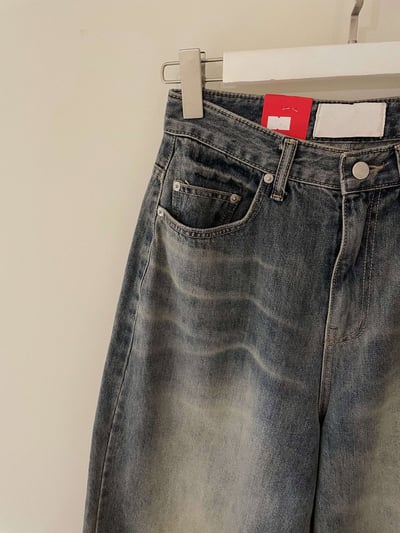 #0179率性刷色丹寧褲 ( 少量現貨 )22