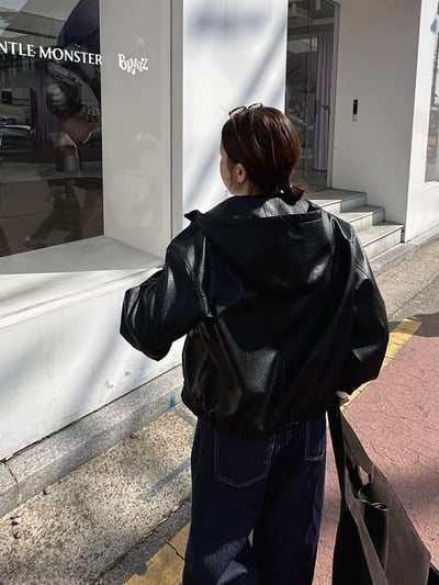 腰側扣環原色丹寧褲13