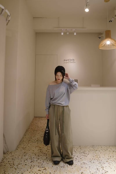 露肩縮袖上衣 ( 3色 )5