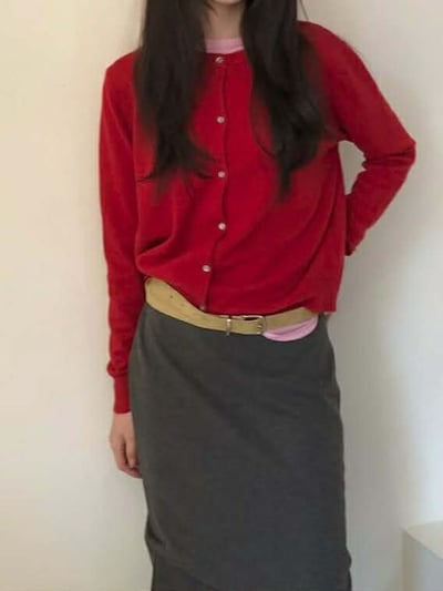 多WAY圓領排釦針織上衣 ( 6色 / 少量現貨 )12