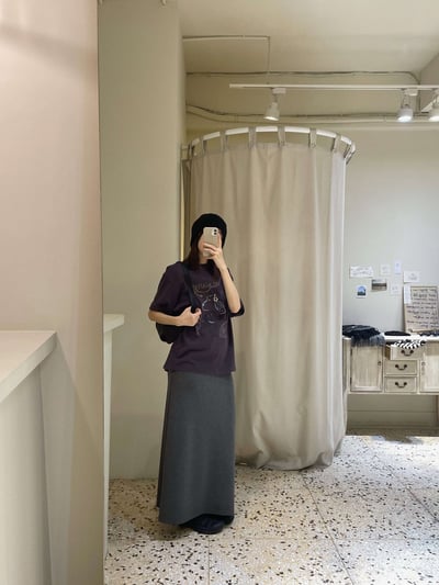 內抽繩舒服長裙 ( 2色 / 少量現貨 )5