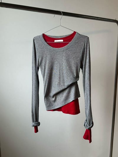 天絲長袖上衣 ( 6色 )22