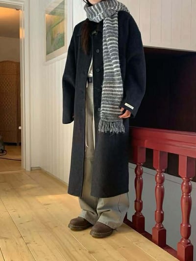 流蘇條紋配色圍巾 ( 5色 / 少量現貨 )7