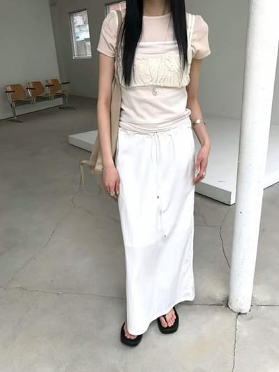 基礎薄款短TEE ( 粉色/咖啡色/杏色 )11