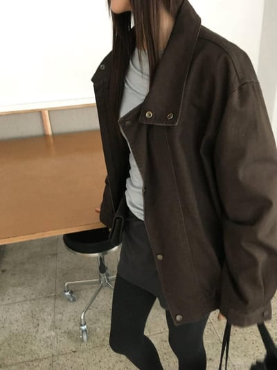 入秋立領夾克 ( 2色 )19