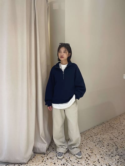 立領拉鍊大學TEE ( 6色 )13