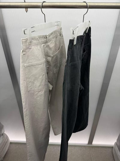 薄感長腿直筒褲 ( 碳灰色 )24