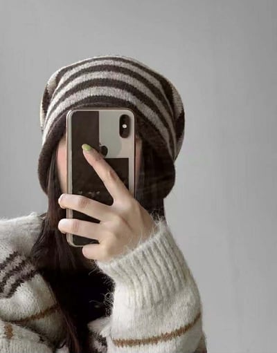 羊毛條紋堆堆帽 ( 5色 / 少量現貨 )20