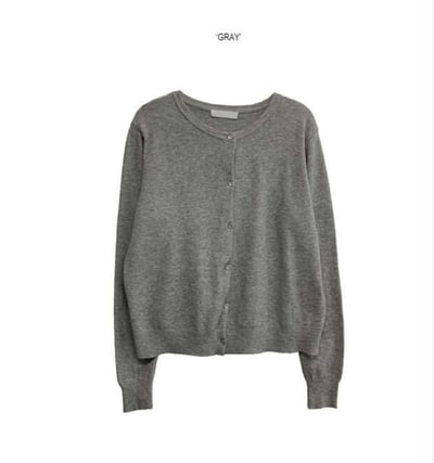 多WAY圓領排釦針織上衣 ( 6色 / 少量現貨 )22