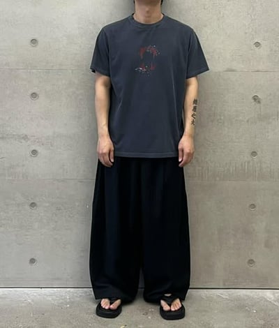 UNISEX工裝感條紋西褲 ( 黑色 )9