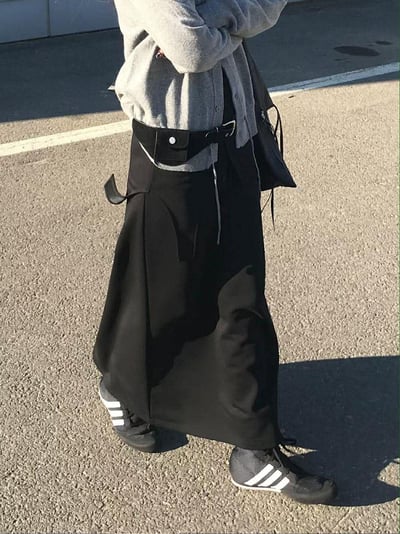 假兩件層次造型棉裙 ( 2色 )3