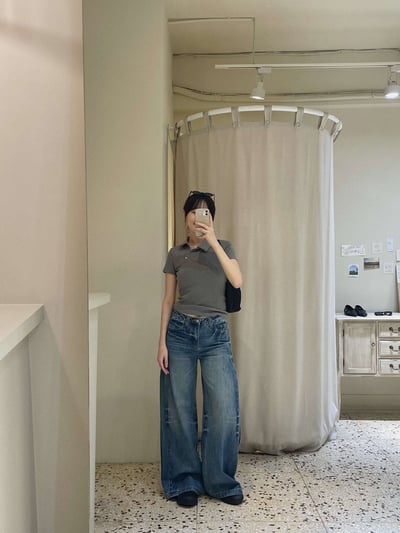 刷痕感細節丹寧褲 ( 少量現貨 )13