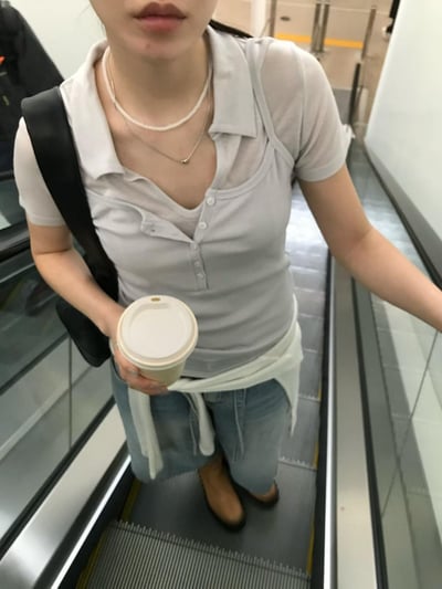 開襟翻領短袖上衣 ( 3色 )3