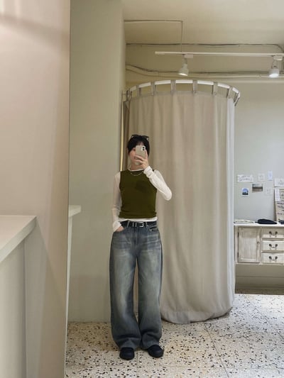 柔軟彈性圓領背心 ( 4色 / 少量現貨 )9