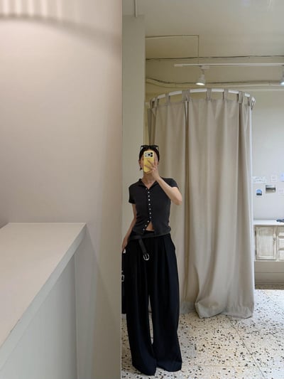 後鬆緊前打摺西褲 ( 3色 )8