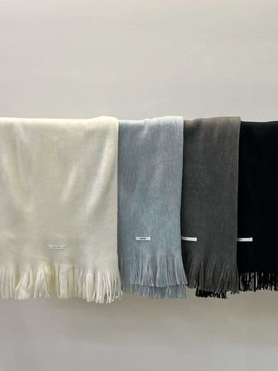 細緻柔軟流蘇圍巾 ( 4色 / 少量現貨 )11