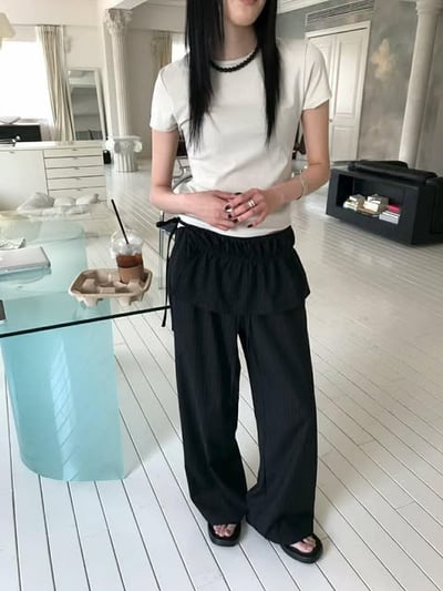 基礎薄款短TEE ( 粉色/咖啡色/杏色 )12
