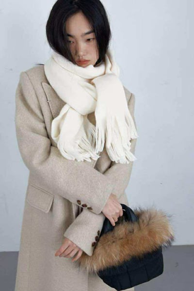 細緻柔軟流蘇圍巾 ( 4色 / 少量現貨 )7