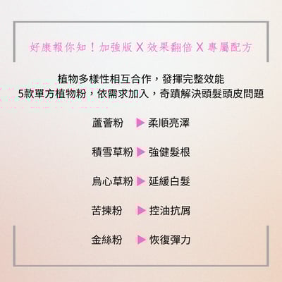 草本頭髮增色粉 (自然黑)2