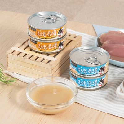 無膠慢燉純湯貓罐-鮮甜鰹魚湯24入2