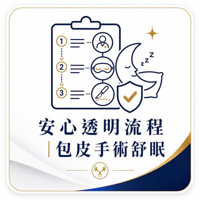 安心透明流程｜包皮手術舒眠1