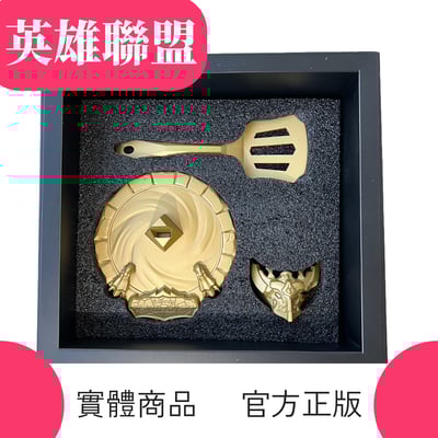 【 英雄聯盟】LOL 聯盟戰棋 金鏟鏟之戰英雄聯盟週年紀念擺件魔龍之巢金色鏟鏟手機支架 實體周邊 官方正版 公仔4