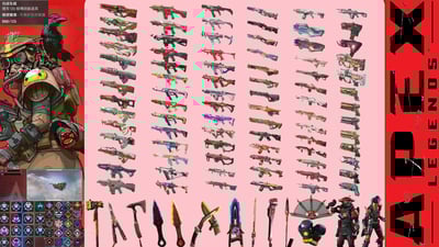 (CU01客人分期中請勿下單)APEX Legends 首付4000元起 主打鈷金 惡靈黎明 惡靈黃昏 蘿 瓦 暗 蕾 邦 腐 辛 探 尋血 惡靈威名 尋血威名14傳家寶 3 4 5 6 7 8 9 10 11 12 13 14 15 17 20通行證滿 尖端散熱血石 永久S3鑽石軌跡等造型 喜歡不要錯過唷皆可分期~1