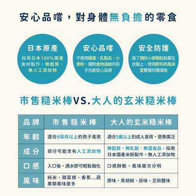 NOGI OTONA｜日本進口親子點心｜芝麻鹽口味3
