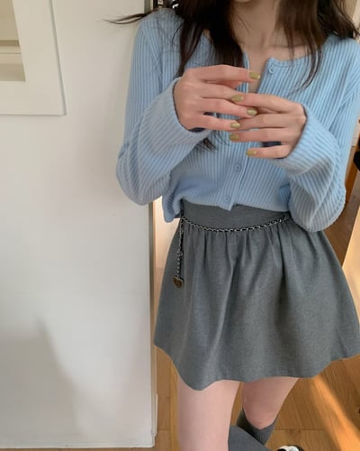 𝐃𝟎𝟏 薄荷野莓花邊針織衫🪴（𝟒 𝐜𝐨𝐥𝐨𝐫𝐬）10