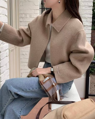 𝐍𝟎𝟐 焦糖燕麥奶羊毛大衣🥖（𝟑 𝐜𝐨𝐥𝐨𝐫𝐬）1