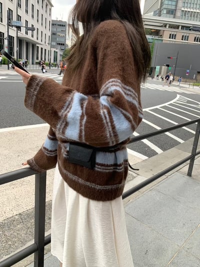 𝐍𝟏𝟗 藍莓千層派條紋毛衣🫐（𝟐 𝐜𝐨𝐥𝐨𝐫𝐬）4