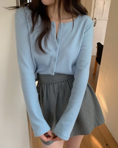 𝐃𝟎𝟏 薄荷野莓花邊針織衫🪴（𝟒 𝐜𝐨𝐥𝐨𝐫𝐬）11