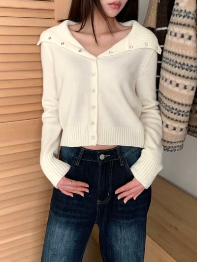 𝐃𝟏𝟏 軟綿綿雪花排釦翻領❄️3