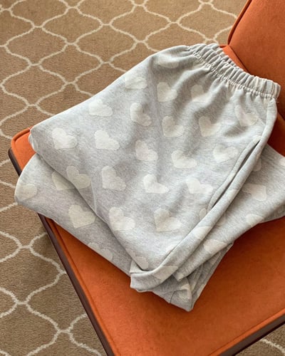 𝐀𝟎𝟕 首爾午後愛心棉褲🤍4