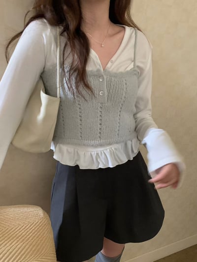 𝐀𝟏𝟐 藍莓芋泥針織小背心🫐 ( 𝟑 𝐜𝐨𝐥𝐨𝐫𝐬 )5