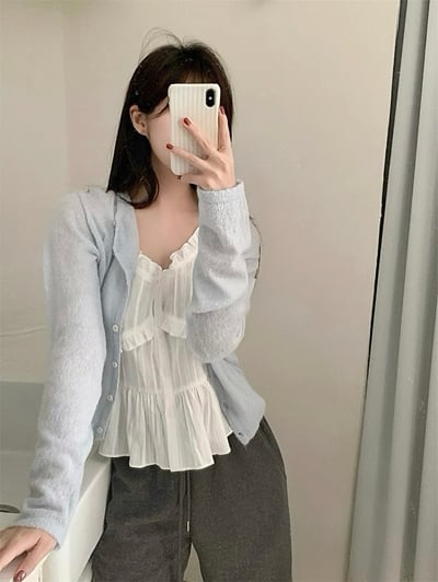 𝐍𝟏𝟎 青檸橄欖慵懶針織衫🫒（𝟒 𝐜𝐨𝐥𝐨𝐫𝐬）8