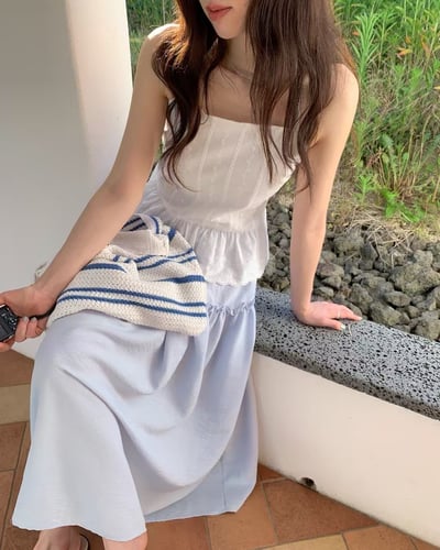 𝐀𝟎𝟖 漫步濟州島海灘長裙🏖️ ( 𝟐 𝐜𝐨𝐥𝐨𝐫𝐬 )5