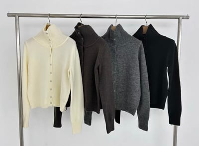 𝐃𝟏𝟏 軟綿綿雪花排釦翻領❄️10