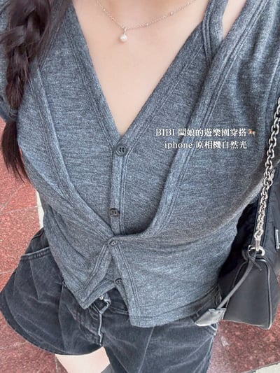 𝐀𝟐𝟎 氣質假兩件掛脖上衣💌 ( 𝟐 𝐜𝐨𝐥𝐨𝐫𝐬 )6