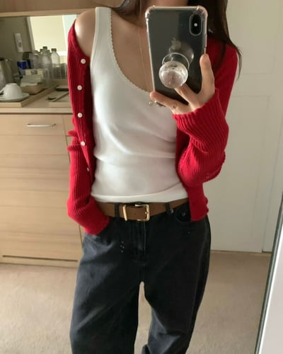 𝐍𝟎𝟓 聖誕氛圍小花邊針織🎅🏻（𝟑 𝐜𝐨𝐥𝐨𝐫𝐬）2