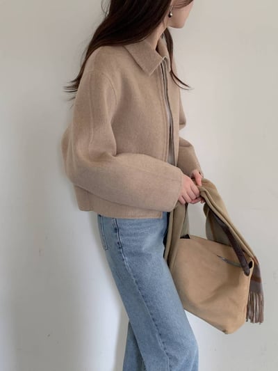 𝐍𝟎𝟐 焦糖燕麥奶羊毛大衣🥖（𝟑 𝐜𝐨𝐥𝐨𝐫𝐬）2